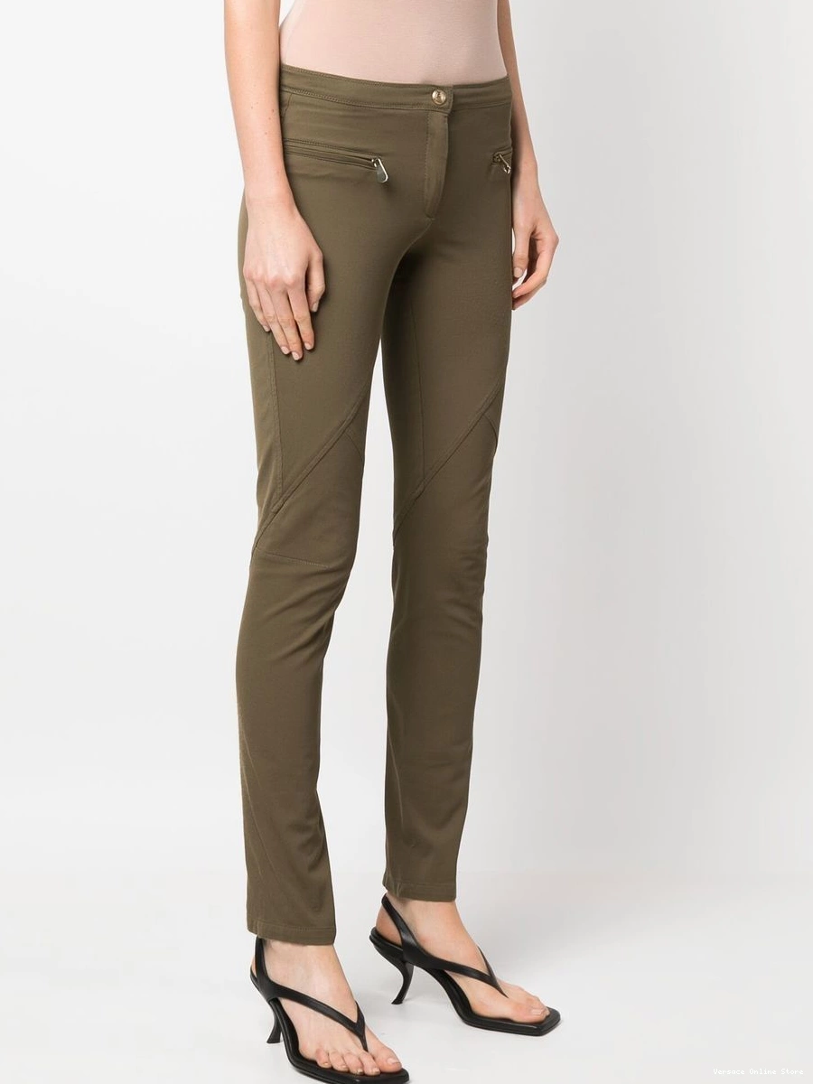 Cheap trousers ribbed 2000s Versace Women slim-fit 0714